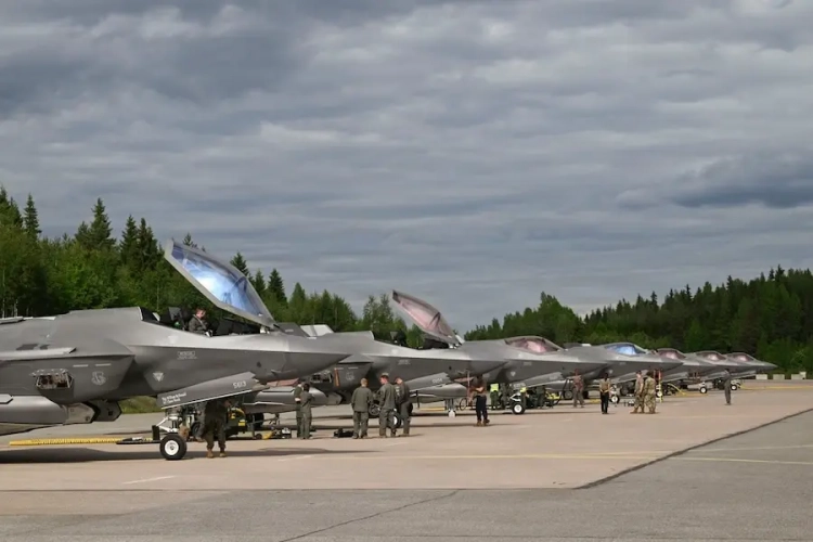 U.S.-Air-Force-deploys-F-35-fifth-generation-fighters-to-Finland-for-NATO